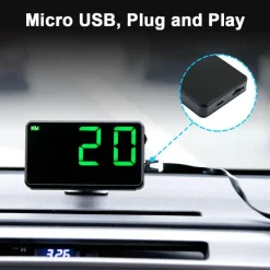 Wild u0026 Free Gear Autozubehör|Automobilindustrie-Universeller GPS-Tachometer – Digitale Fahrzeuggeschwindigkeitsanzeige