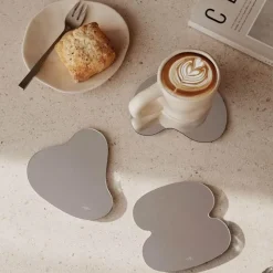 The Culinary Kit Küche & Esszimmer-Unregelmäßige verspiegelte Untersetzer – stilvolle moderne Wohndekoration