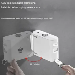 Cozy Living Gadgets Für Zuhause|Möbel-Unsichtbare einziehbare Wäscheleine – Trockenseil ohne Durchschlag