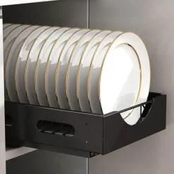 Space Savvy Küche & Esszimmer-Unterschrank-Geschirr-Organizer – Clevere Aufbewahrungslösung für die Küche