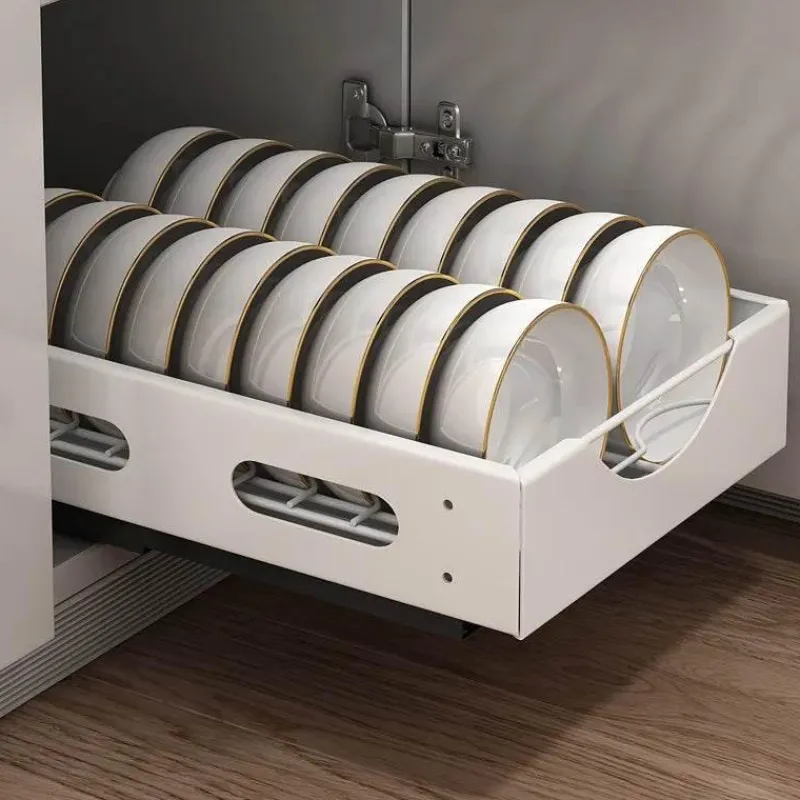 Space Savvy Küche & Esszimmer-Unterschrank-Geschirr-Organizer – Clevere Aufbewahrungslösung für die Küche