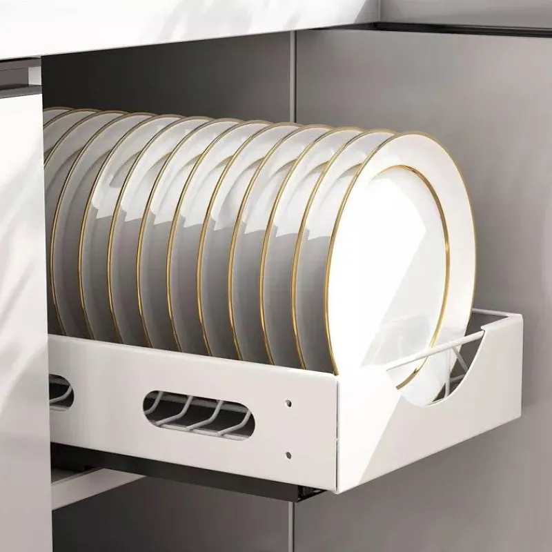 Space Savvy Küche & Esszimmer-Unterschrank-Geschirr-Organizer – Clevere Aufbewahrungslösung für die Küche