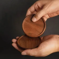 Tom Küche & Esszimmer-Untersetzer-Set aus Walnussholz – Untersetzer für Tee- und Kaffeetassen