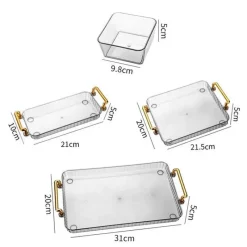 Tom Küche & Esszimmer-Unterteiltes Snacktablett - Servierplatte mit 6 Fächern für Obst und Nüsse