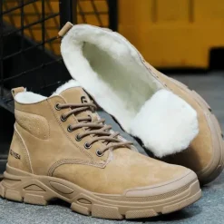 Herren Decor Herrenschuhe-Unverwüstliche Winterstiefel - Warme, rutschfeste Sicherheitsschuhe