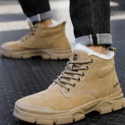 Herren Decor Herrenschuhe-Unverwüstliche Winterstiefel - Warme, rutschfeste Sicherheitsschuhe