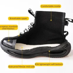 Herren Wilderness Haven Herrenschuhe|Camping-Werkzeuge-Unzerstörbare Sicherheitsschuhe – Anti-Smash-Schuhwerk für den Bau