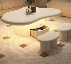 Cozy Living Möbel-Urban White Lounge Furniture Set - Comfort Hub Sofa Collection