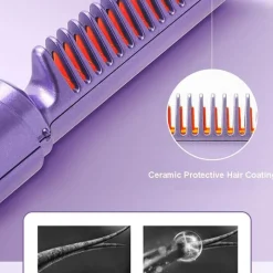 Wild u0026 Free Gear Outdoor-Artikel-USB Smart Heat Haarglätterkamm - Tragbares Styling-Tool aus Eisen