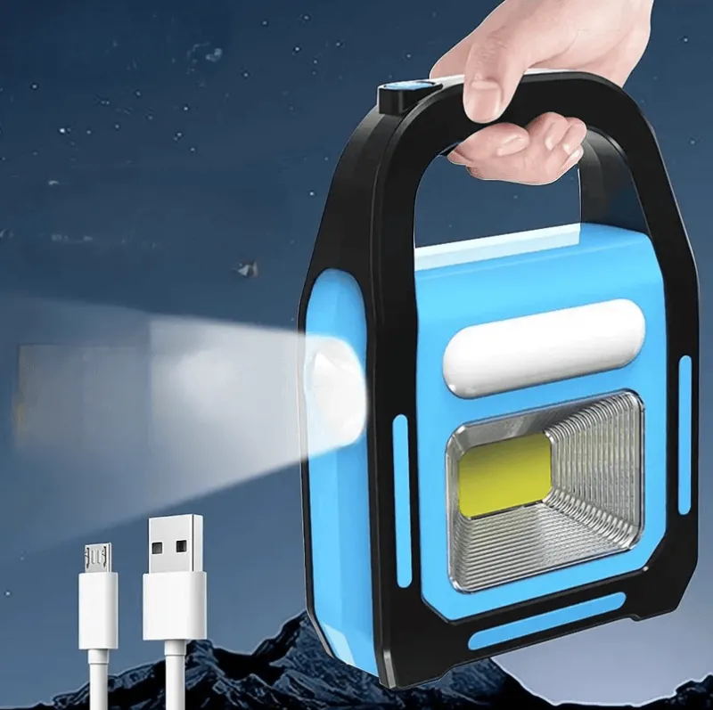 Wild u0026 Free Gear Camping-Werkzeuge|Outdoor-Artikel-USB wiederaufladbare Solar-Campinglaterne Power Bank - Tragbares Außenlicht