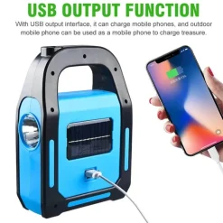 Wild u0026 Free Gear Camping-Werkzeuge|Outdoor-Artikel-USB wiederaufladbare Solar-Campinglaterne Power Bank - Tragbares Außenlicht