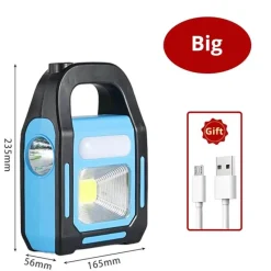 Wild u0026 Free Gear Camping-Werkzeuge|Outdoor-Artikel-USB wiederaufladbare Solar-Campinglaterne Power Bank - Tragbares Außenlicht