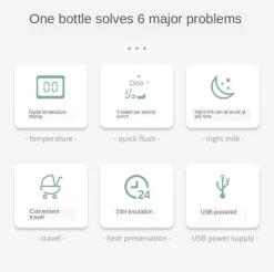 Kinder Little Nest Kinderwagen & Zubehör-USB-Babyflaschenwärmer – Tragbarer elektrischer Milchwärmer