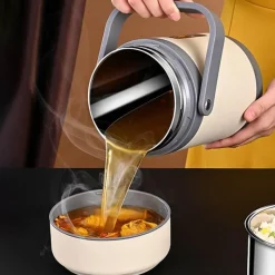 Space Savvy Küche & Esszimmer-USB-beheizte Lunchbox - Speisenwärmer aus Edelstahl