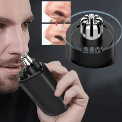 PureGlow Frauenpflege|Körperpflege-USB-wiederaufladbarer Nasenhaarschneider, tragbares Pflegewerkzeug