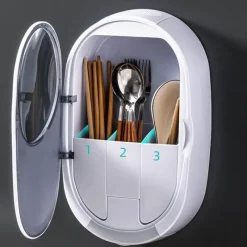 The Culinary Kit Küche & Esszimmer-UV-Desinfektions-Abtropfbox zur Wandmontage