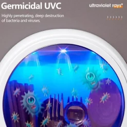 The Culinary Kit Küche & Esszimmer-UV-Desinfektions-Abtropfbox zur Wandmontage