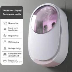 The Culinary Kit Küche & Esszimmer-UV-Desinfektions-Abtropfbox zur Wandmontage