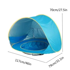 Kinder Wilderness Haven Kinderwagen & Zubehör|Outdoor-Artikel-UV-schützendes wasserdichtes Strandzelt für Kinder