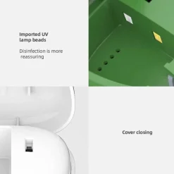 Velvo Care Männerpflege|Frauenpflege-UV-Zahnbürstendesinfektions-Etui – Hygienisches, sterilisierendes Smart-Gerät