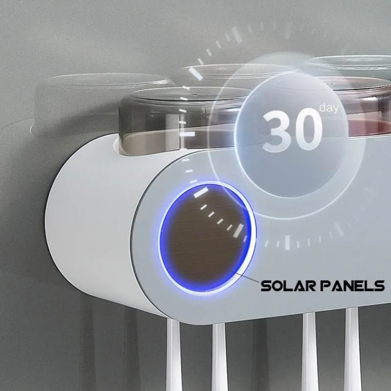 The Blissful Bath Badezimmer-UV-Zahnbürsten-Desinfektionsmittel - Badezimmer-Organizer-Halter