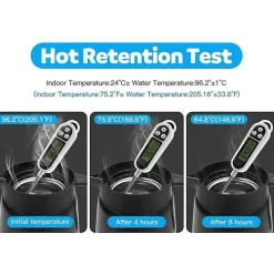 Tom Küche & Esszimmer-Vakuumisolierte Kaffeekaraffe aus Edelstahl – 680 ml Teekanne