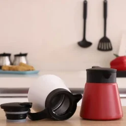 Tom Küche & Esszimmer-Vakuumisolierte Kaffeekaraffe aus Edelstahl – 680 ml Teekanne