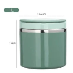 Tom Küche & Esszimmer-Vakuum-Suppenschüssel aus Edelstahl – tragbare, versiegelte Lunchbox mit Griff