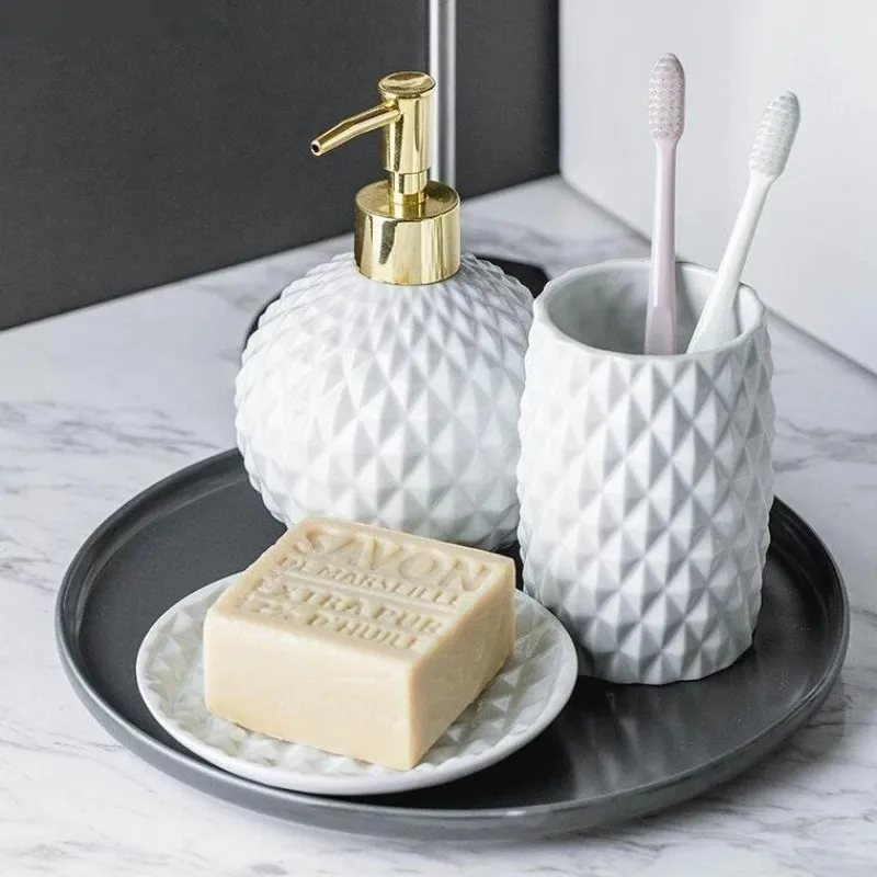 The Bath Nook Badezimmer-Valentino Bathroom Set - Elegant Luxury Bath Accessories