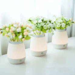Bright Accents Beleuchtung-Vase Nachtlampe - Dekoratives Tischlicht