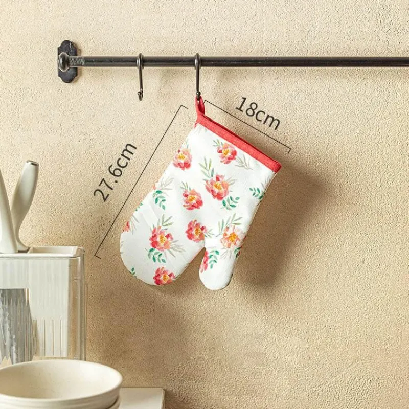 Decor Küche & Esszimmer-Verbrühungssichere Backhandschuhe mit Blumenmuster