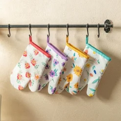Decor Küche & Esszimmer-Verbrühungssichere Backhandschuhe mit Blumenmuster