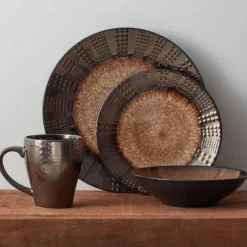 Tom Küche & Esszimmer-Verona 16-teiliges Geschirrset in verschiedenen Farben für elegantes Essen