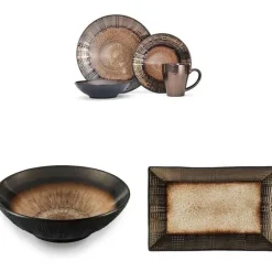 Tom Küche & Esszimmer-Verona 16-teiliges Geschirrset in verschiedenen Farben für elegantes Essen