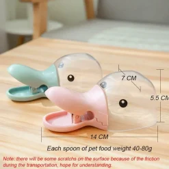 The Cozy Mug Haustierzubehör|Reinigungswerkzeuge Für Haustiere-Verschlussclip in Entenform – entzückender Verschluss für Küchenlöffel