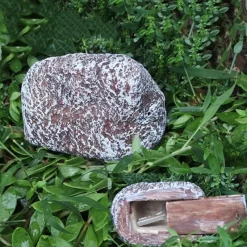 Adventure Basecamp Camping Im Freien|Outdoor-Artikel-Versteckter Garten-Sicherheitsstein – diskretes Sicherheitsdekor für den Außenbereich