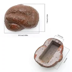 Adventure Basecamp Camping Im Freien|Outdoor-Artikel-Versteckter Garten-Sicherheitsstein – diskretes Sicherheitsdekor für den Außenbereich