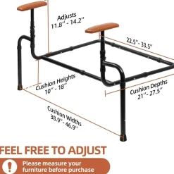 Tranquil Touch Mobilitäts- Und Support-Tools|Gesundheits-Gadgets-Verstellbare Couch-Hilfsschiene für Senioren – Sicherheits-Stehhilfe