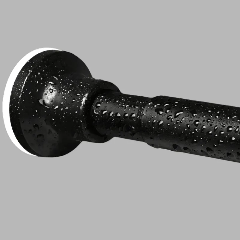 Room to Spare Aufbewahrung Und Organisation|Badezimmer-Verstellbare Duschvorhangstange, mattschwarz, 101,6–193,2 cm, ohne Bohren