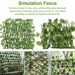 Nomad Gear Camping Im Freien|Outdoor-Artikel-Verstellbare, einziehbare Zaunabdeckung – Natürlich aussehende Sichtschutzlösung