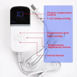 Tranquil Touch Gesundheits-Gadgets|Gesundheits- Und Entspannungstools-Verstellbare Fußwärmmatte aus Leder – beheizte Komfortmatte