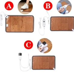 Tranquil Touch Gesundheits-Gadgets|Gesundheits- Und Entspannungstools-Verstellbare Fußwärmmatte aus Leder – beheizte Komfortmatte