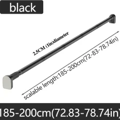 Room to Spare Aufbewahrung Und Organisation|Badezimmer-Verstellbare Gardinenstange mit Spannvorrichtung, Teleskopstange ohne Bohren