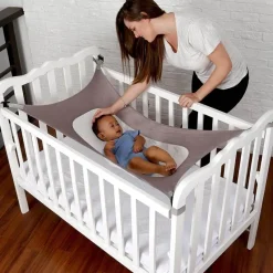 Kinder The Decor Haven Kinderwagen & Zubehör-Verstellbare Hängematte für Babybetten – Abnehmbare Schlaflösung für Kleinkinder