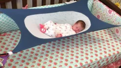 Kinder The Decor Haven Kinderwagen & Zubehör-Verstellbare Hängematte für Babybetten – Abnehmbare Schlaflösung für Kleinkinder