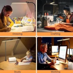 The Light Loft Beleuchtung-Verstellbare LED-Schreibtischlampe - Augenschutz-Leselicht