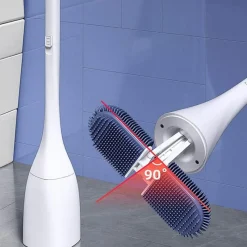 Tranquil Waters Badezimmer-Verstellbare Toilettenbürste mit Doppelkopf – Vielseitiges Reinigungswerkzeug für das Badezimmer