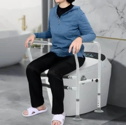Tranquil Touch Mobilitäts- Und Support-Tools|Gesundheits-Gadgets-Verstellbare Toiletten-Sicherheitsgriffe für ältere Menschen – Komfort-Hilfe-Stützstange