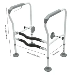 Tranquil Touch Mobilitäts- Und Support-Tools|Gesundheits-Gadgets-Verstellbare Toiletten-Sicherheitsgriffe für ältere Menschen – Komfort-Hilfe-Stützstange