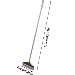 The Blissful Bath Badezimmer-Verstellbare Wischbürste mit langem Griff – vielseitiges Reinigungswerkzeug